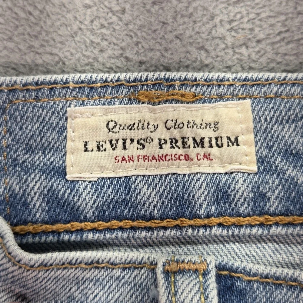 Levis 512 Jeans‎ Mens Selvedge Blue Light Wash Slim Tapered Fits 26x27